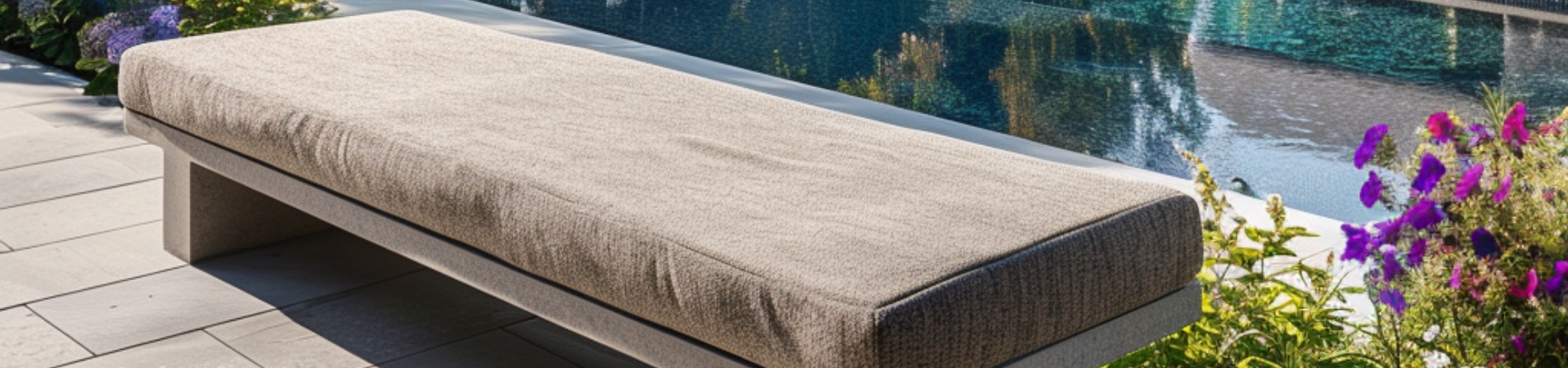 Coussins banquettes extérieurs ignifugés