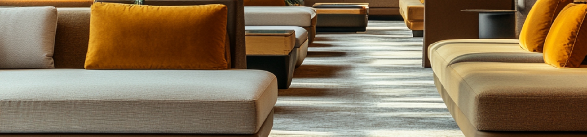 Coussins et banquettes ignifugés