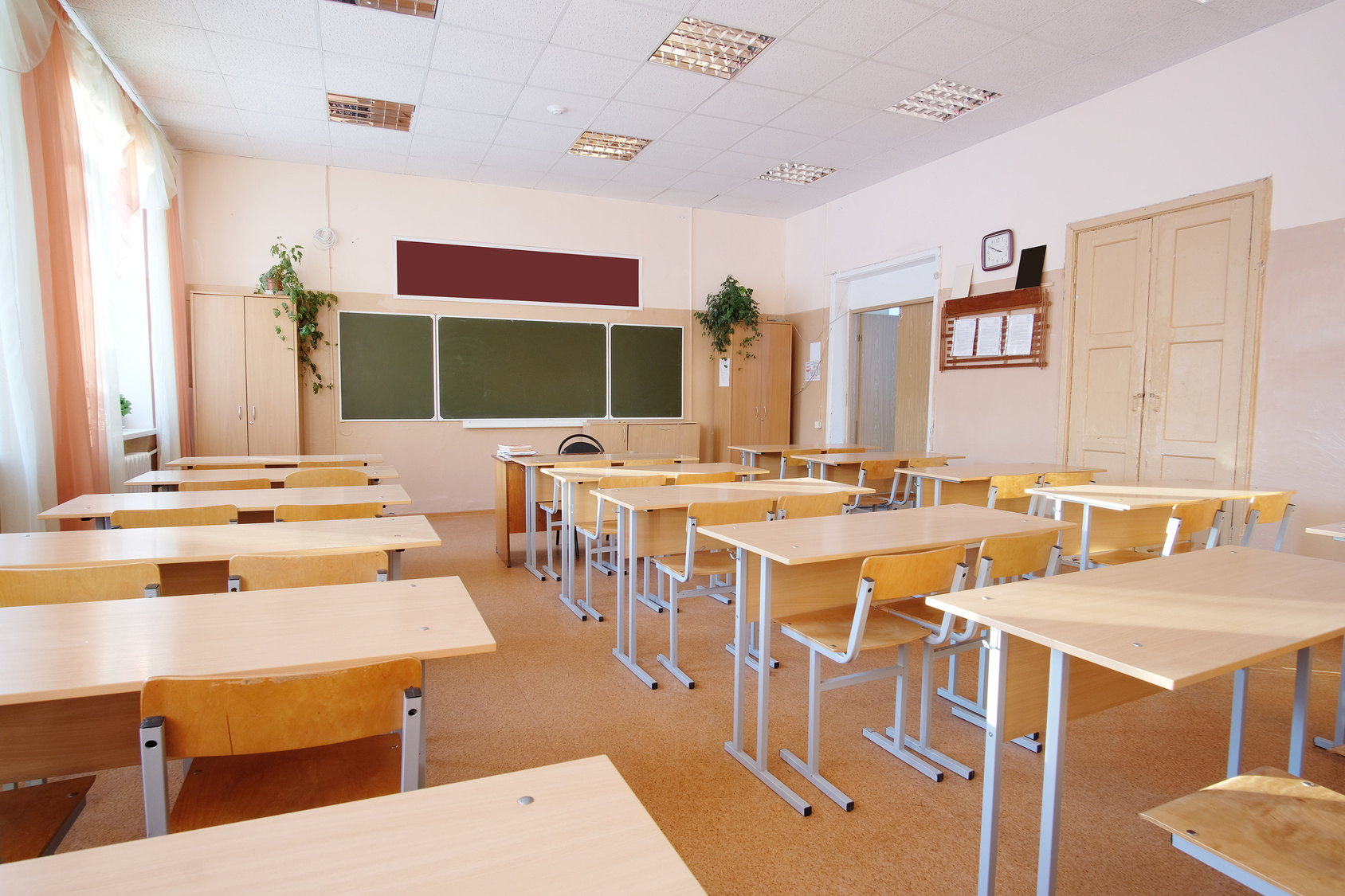 rideaux M1 non feu pour salle de classe