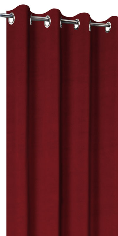 rideaux velours M1 rouge pour maison de retraire