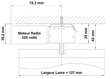 manoeuvre motorisée Pose Plafond