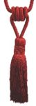 Embrasse Classique Pompon Single - ROUGE (lot de 2)