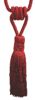 Embrasse Classique Pompon Single - ROUGE  (lot de 2)
