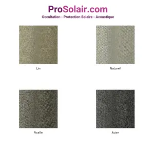  Plaquette Echantillons Coussin Banquette Aspect Toile de Jute