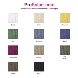 Stores Bateaux / Rideaux  Tissu Protection Solaire Uni