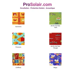 Rideaux Petite Enfance Tissu Protection Solaire