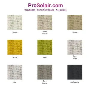 Stores Enrouleurs Tissu Screen Soltis Aluminisé
