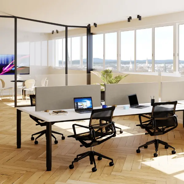 Cloisonnette Acoustique de Bureau Non Feu M1 