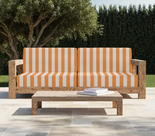  Coussin Banquette Extérieur - Anti-tache à Rayures 