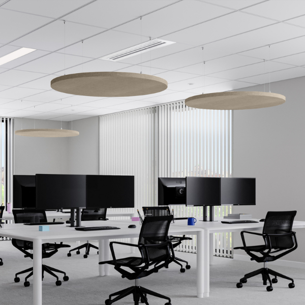 Panneau acoustique Suspendu rond horizontal