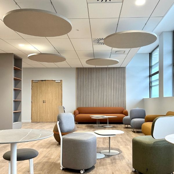 Panneau Acoustique Suspendu Rond Horizontal Non Feu M1 