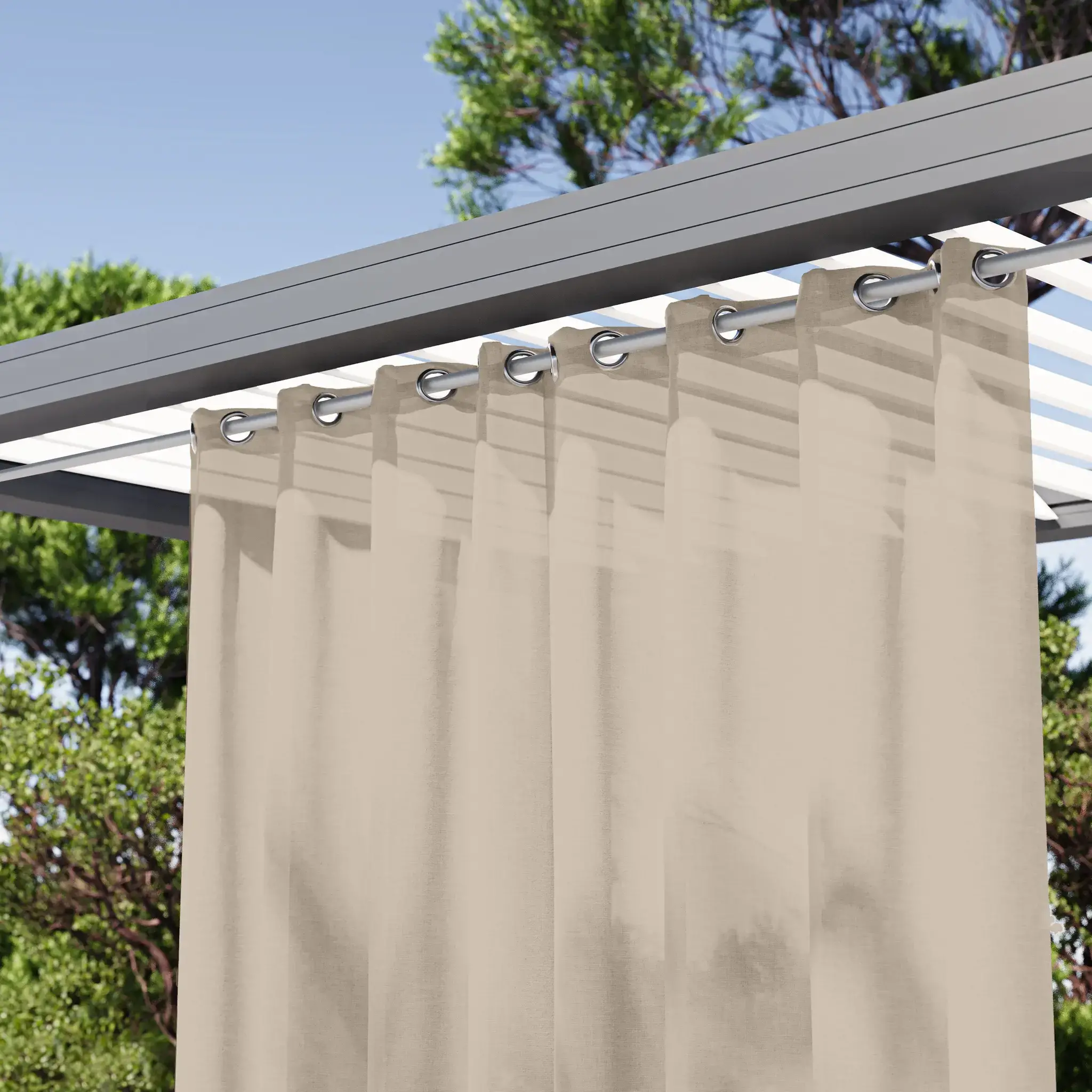  Rideaux Extérieurs Tamisants Unis 