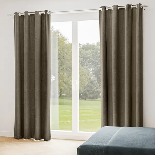  Rideaux Occultants Faux Unis Non feu M1 