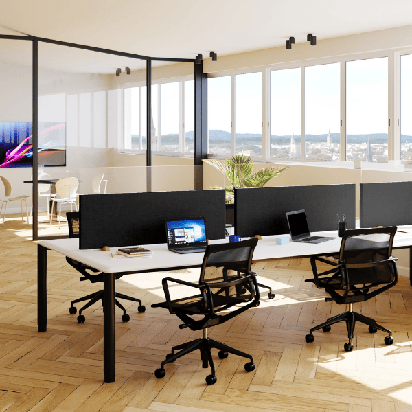 Séparation de bureau Acoustique pour améliorer l'isolation phonique - normes de sécurité anti-feu M1