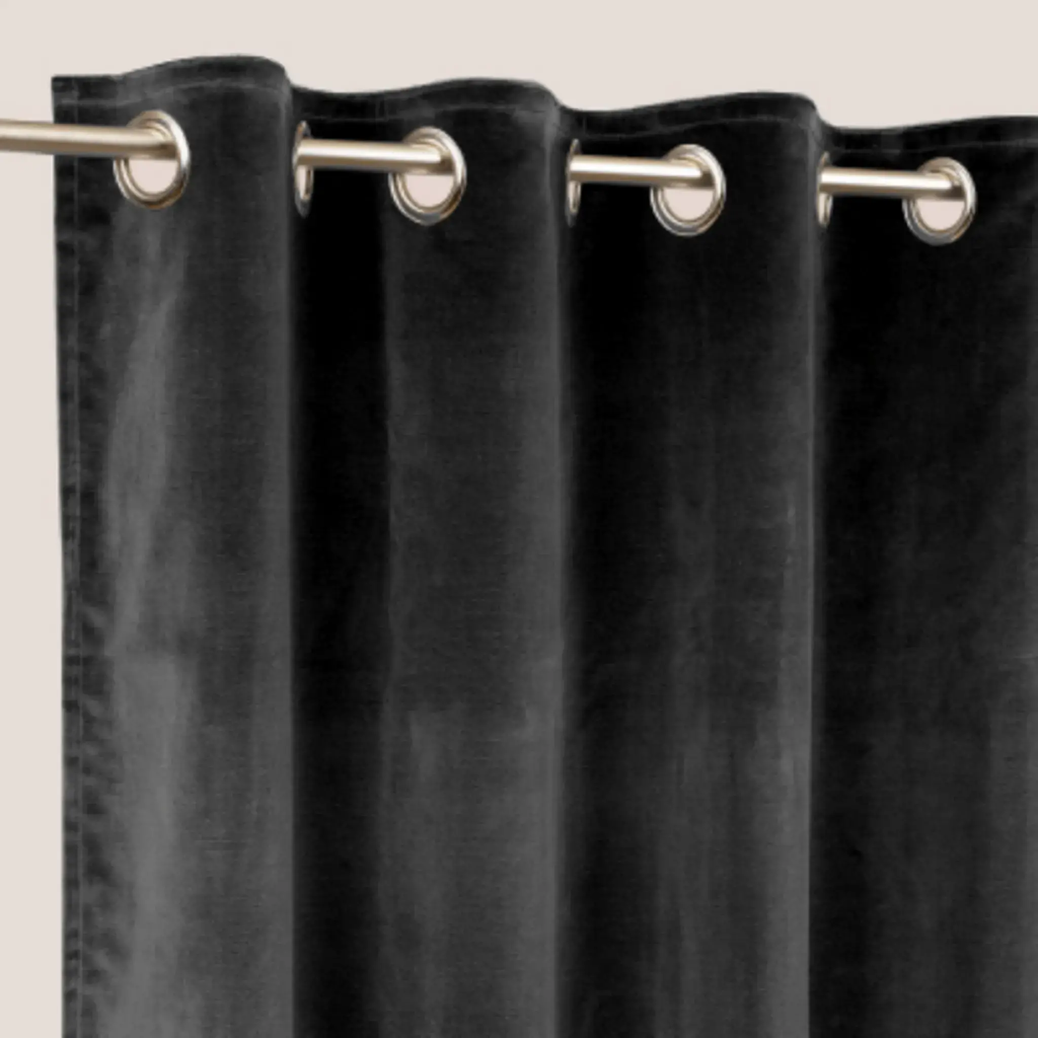  Rideaux Velours Unis Non feu M1 